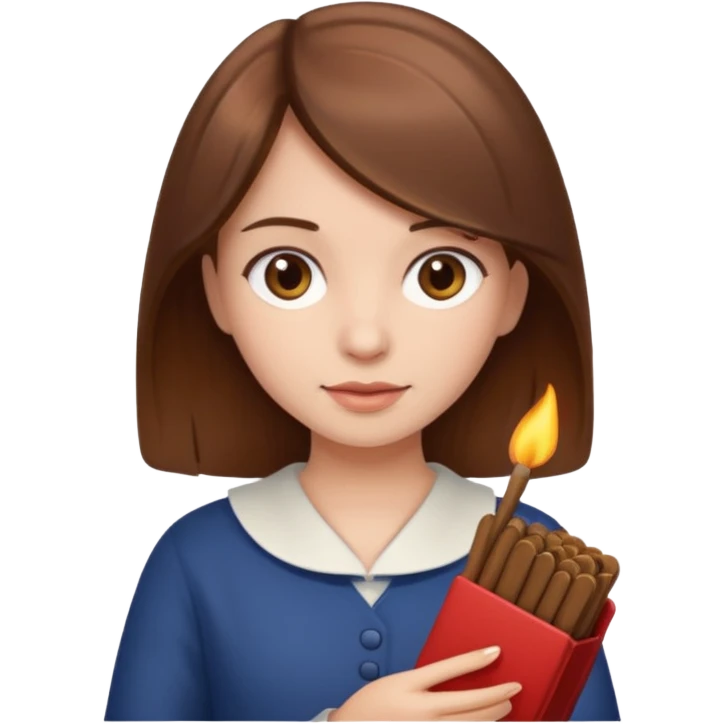Brown hair girl holding two matchas￼ emoji