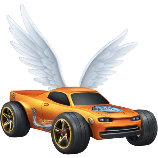 Hot wheels with wings emoji
