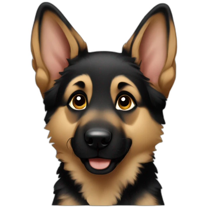 German Shepherd puppy emoji