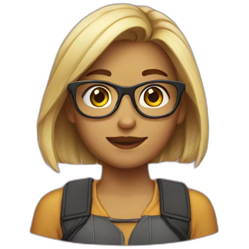 geek girl emoji