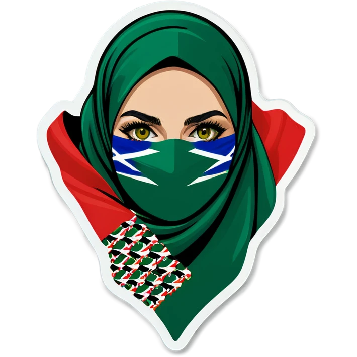 Brazil flag keffiyeh emoji