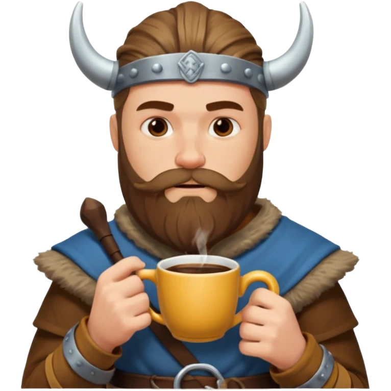 viking drink coffee emoji