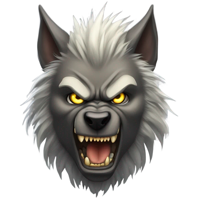 Scary werewolf emoji