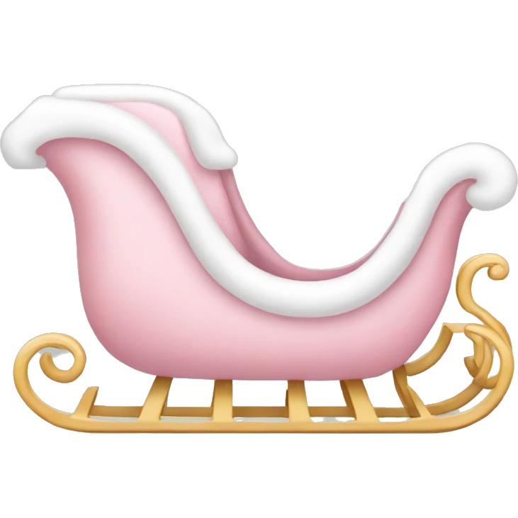 light pink sleigh emoji
