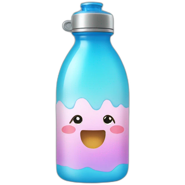 Kawaii water bottle emoji