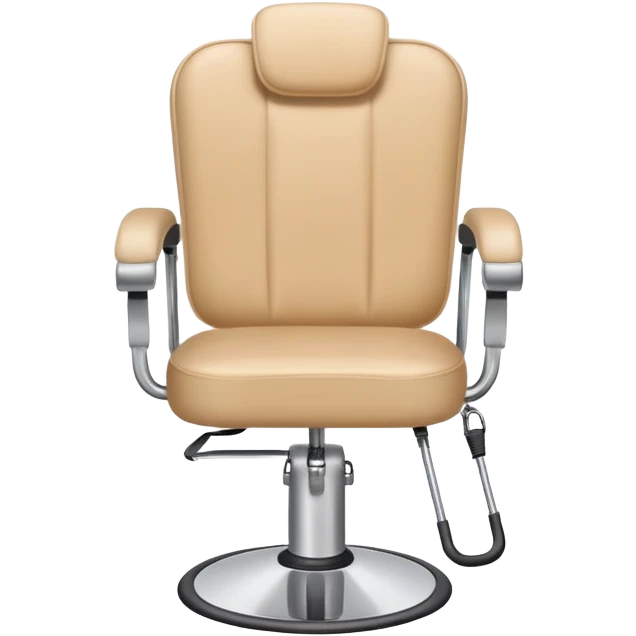 Cute Hairstylist chair beige emoji
