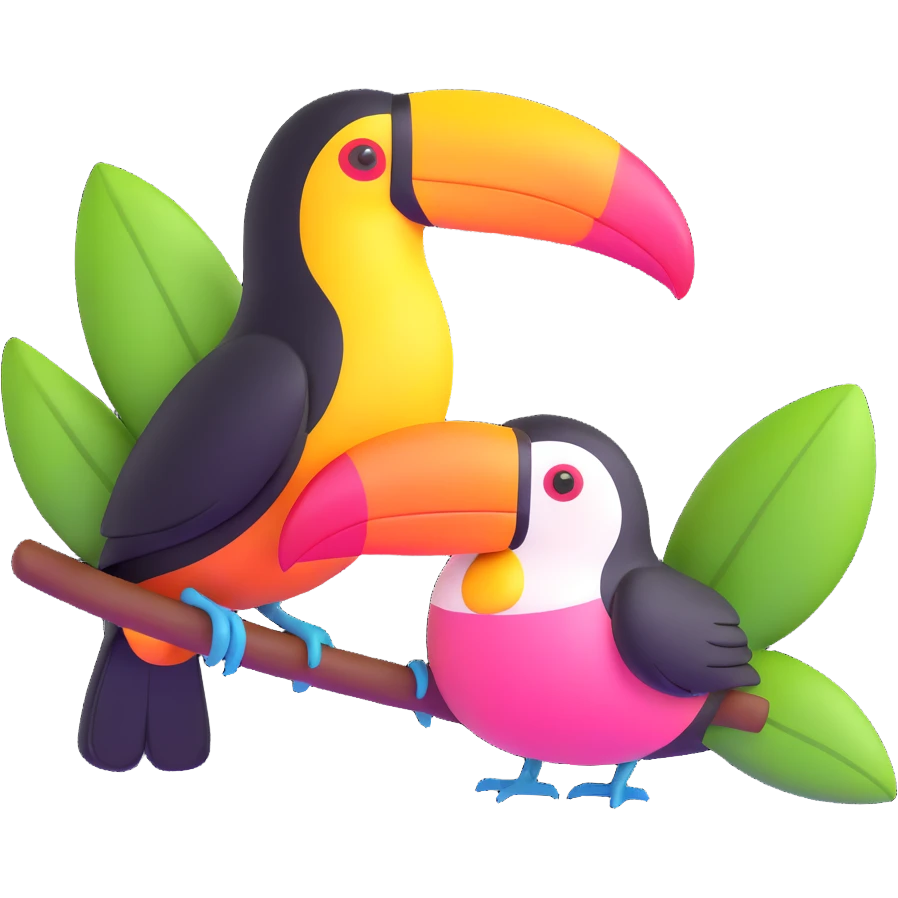 toucan and guava together emoji