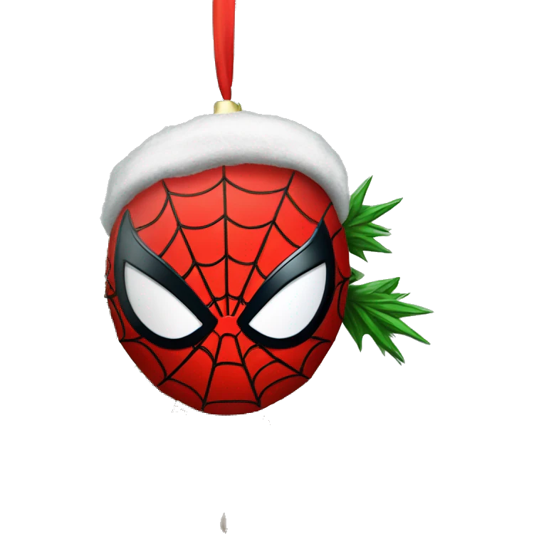 Spiderman Christmas Tree emoji