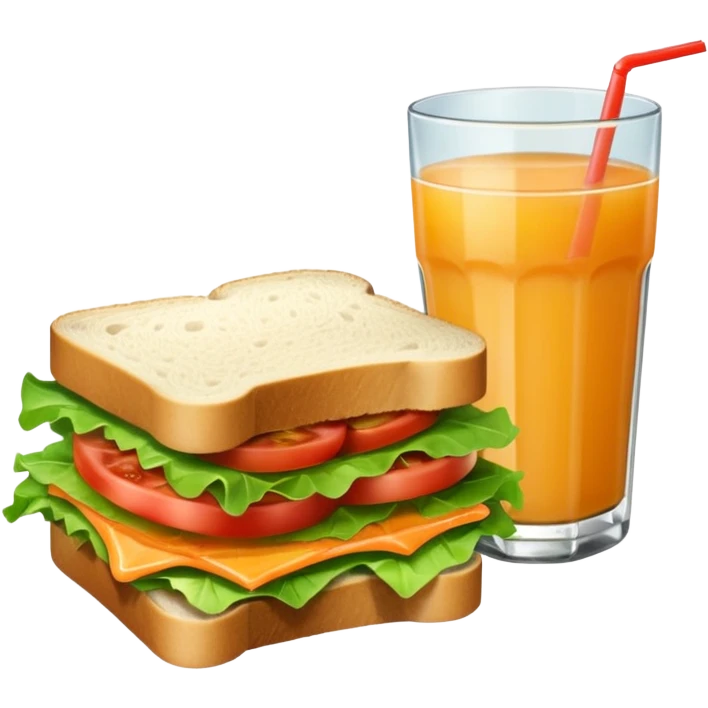 sandwiche and juice emoji