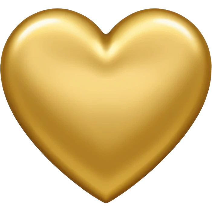 Gold heart emoji