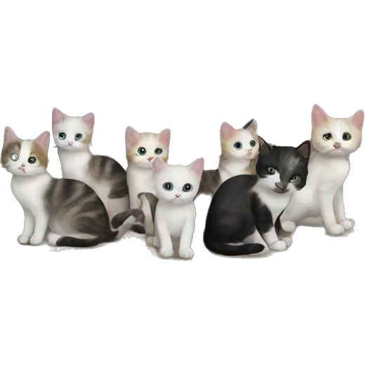 Abandoned house full of kittens  emoji