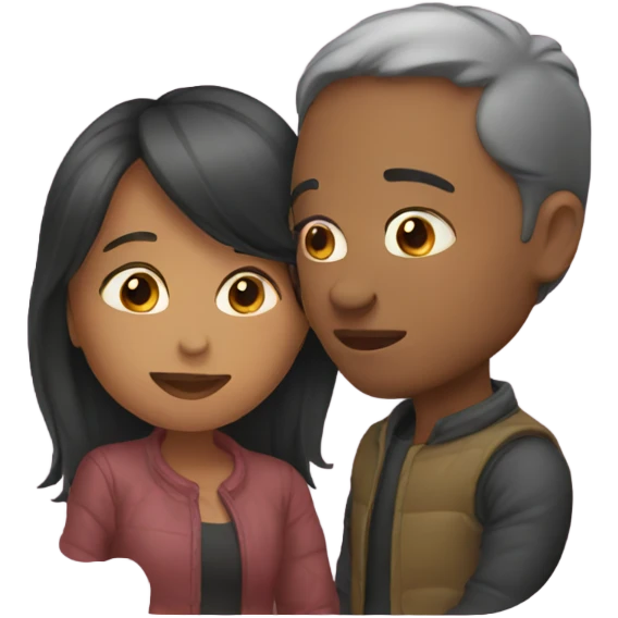 Couple kissing emoji