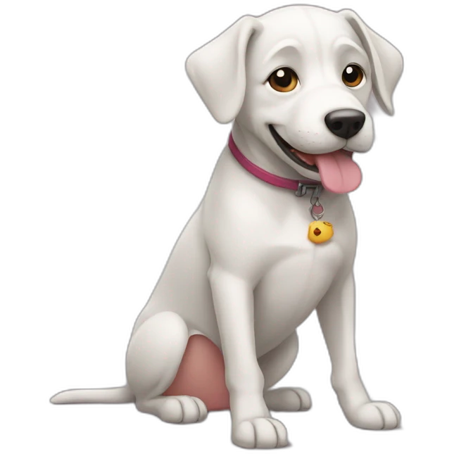 dog with mouse emoji