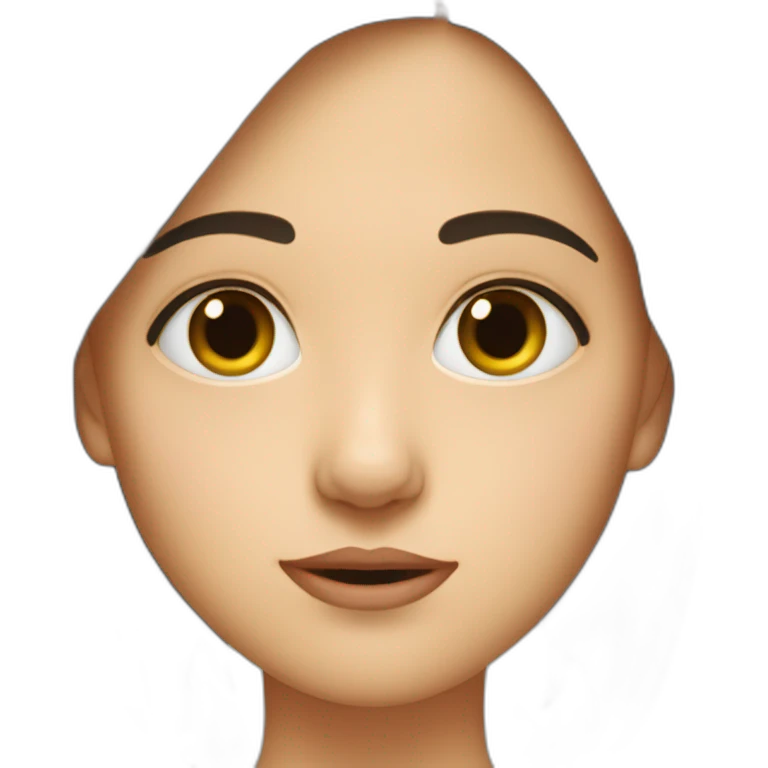 Fille sans oeil emoji