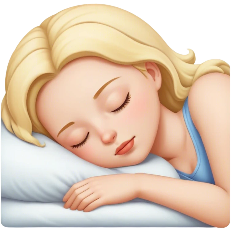 A girl sleeping  emoji