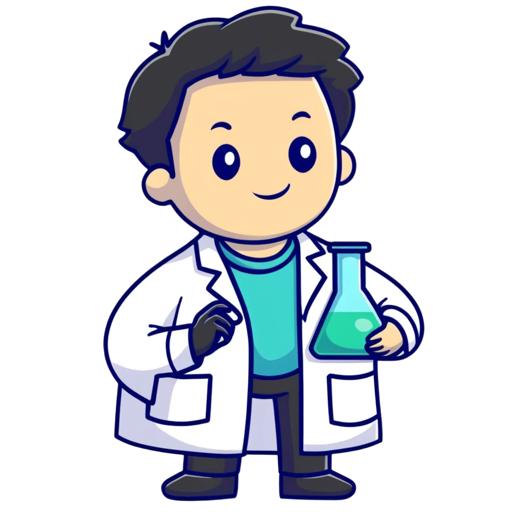 scientist in a laboratory coat emoji