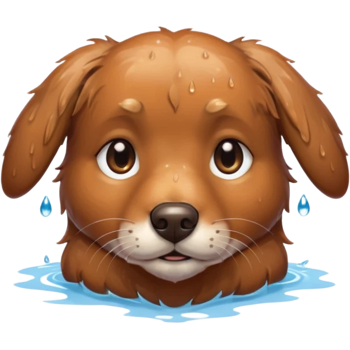 Bathing dog emoji