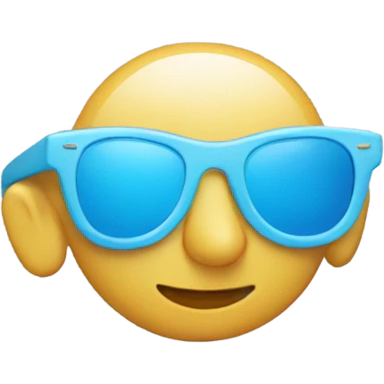Light blue sunglasses emoji