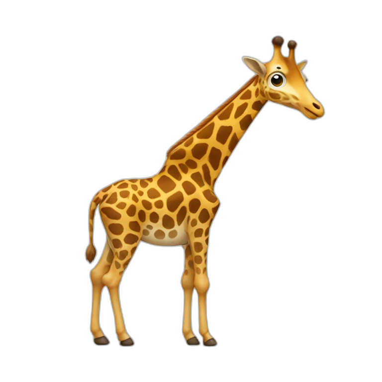 fourmi sur une girafe emoji