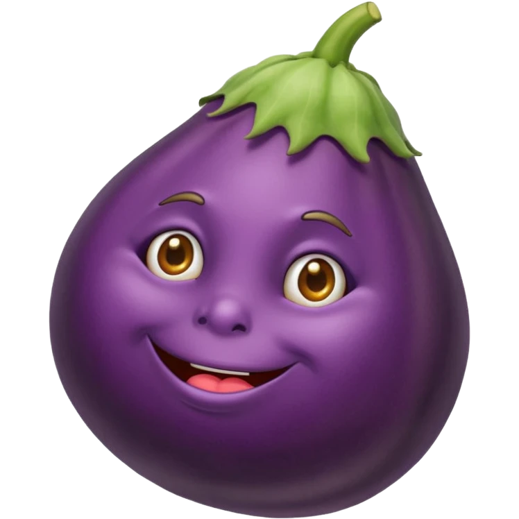 Eggplant shrinking  emoji