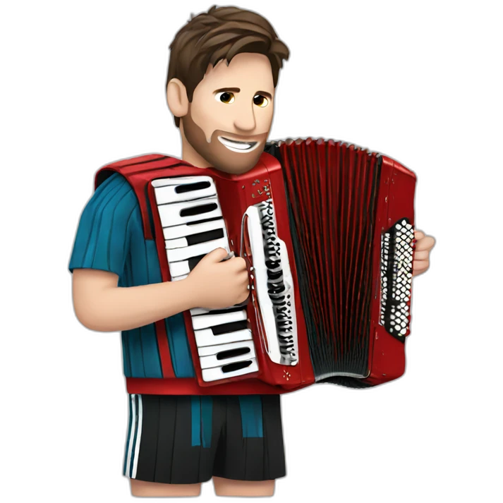 Messi play accordion emoji