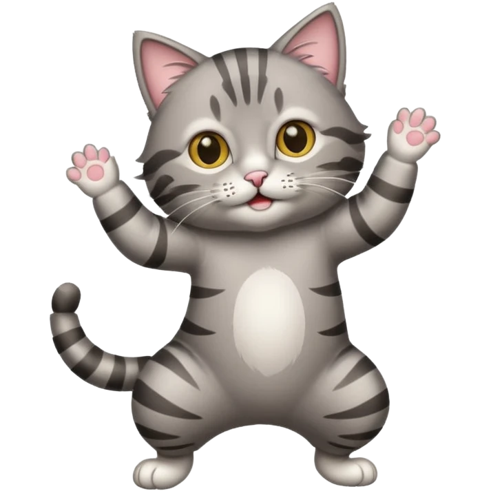 A cat doing the ay mi gatito dance(👊😺👊)  emoji