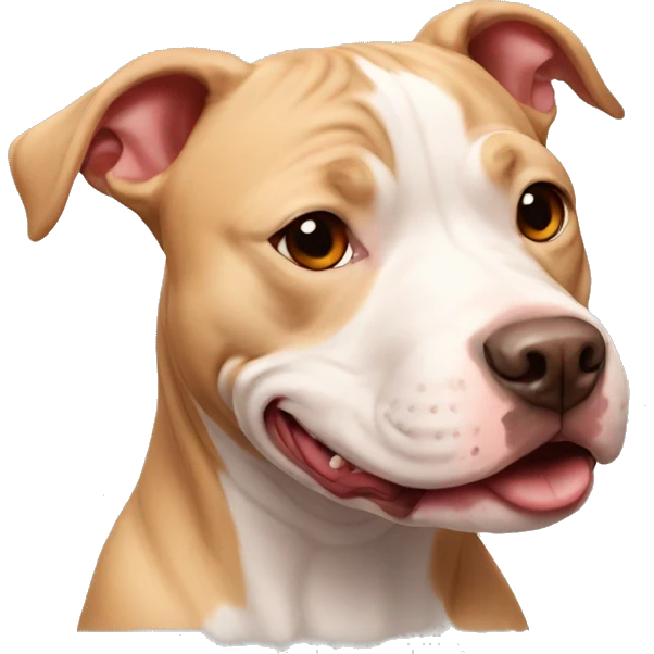 red nose pitbull smiling emoji