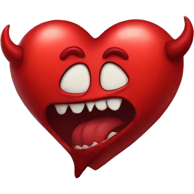 Devil heart emoji