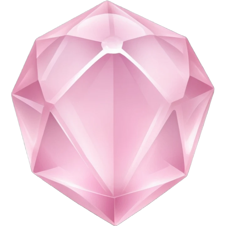 Pink rose quarts crystal emoji