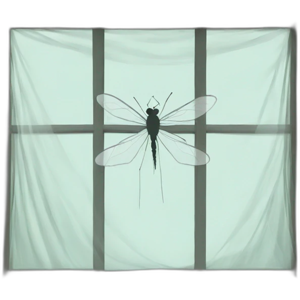 mosquito net on a window emoji