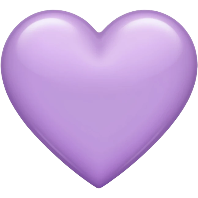 светло-сиреневое сердце emoji