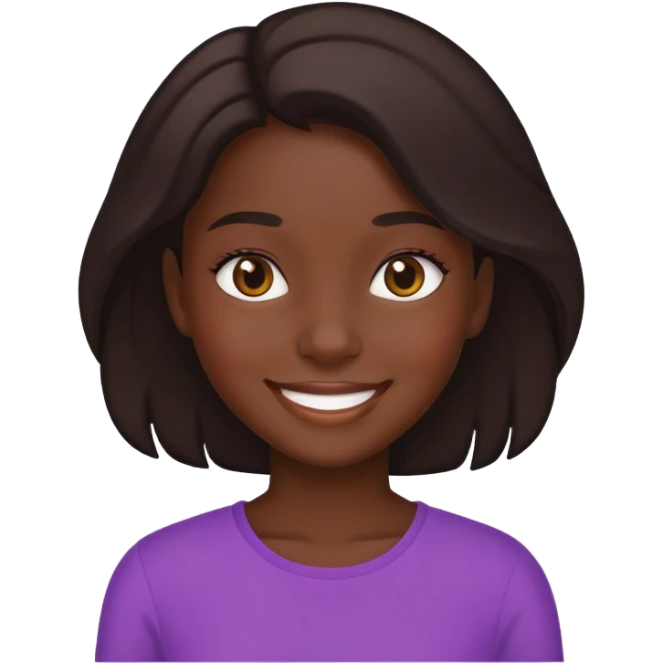 Naked African girl emoji