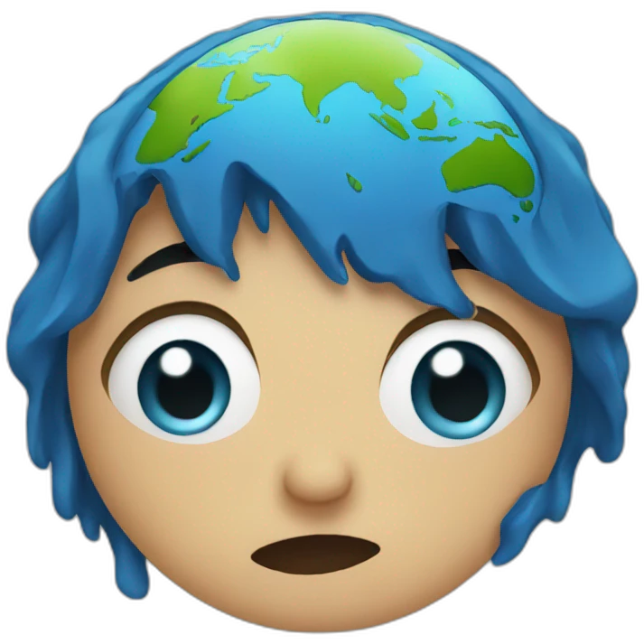 earth crying emoji