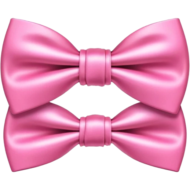 cute pink bow tie emoji