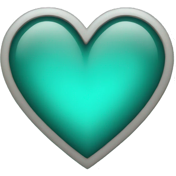 Teal heart emoji
