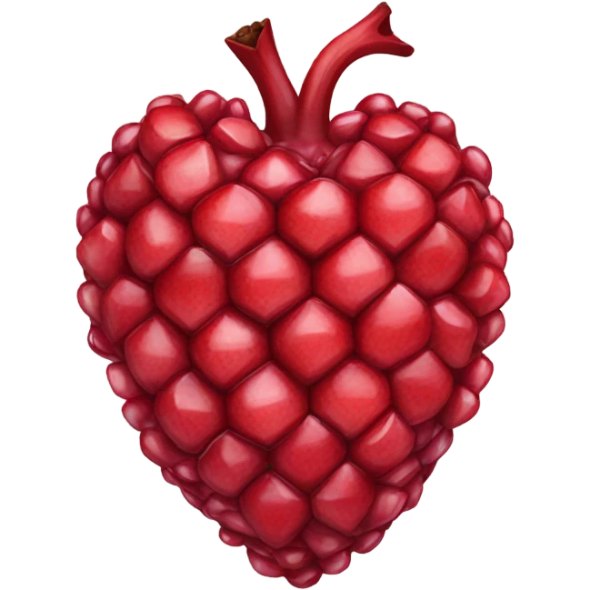 Heart with pomegranate  emoji