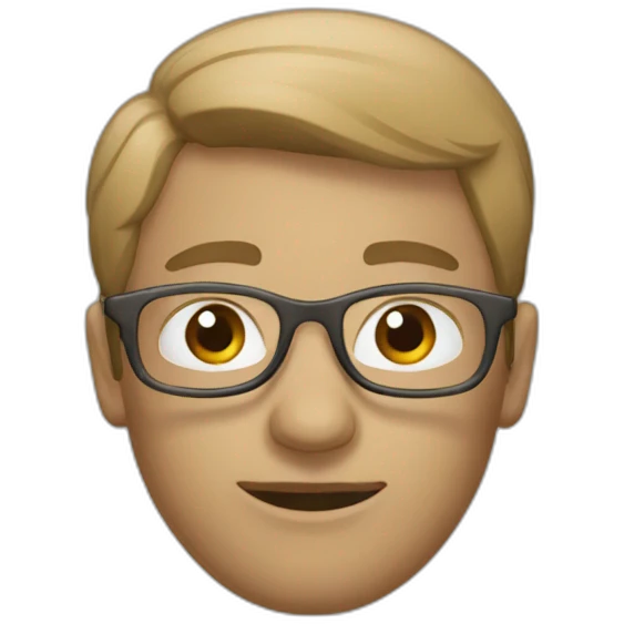 taupe à lunettes emoji