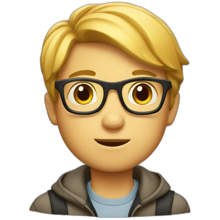smart boy emoji