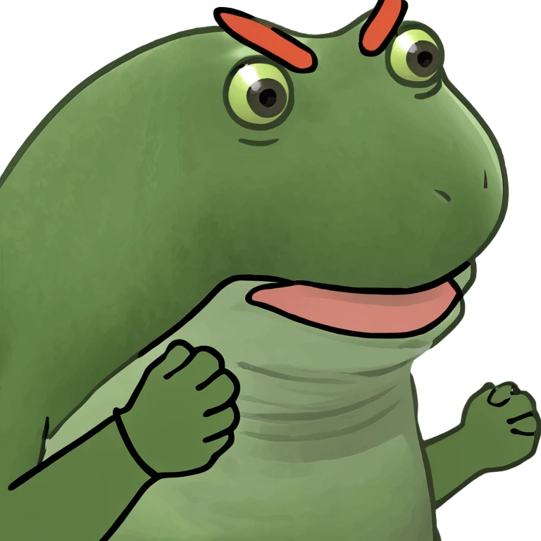 bufo stopping another bufo emoji
