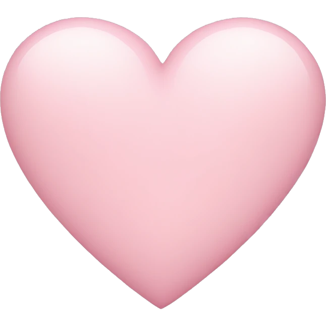 Light pink pastel heart emoji