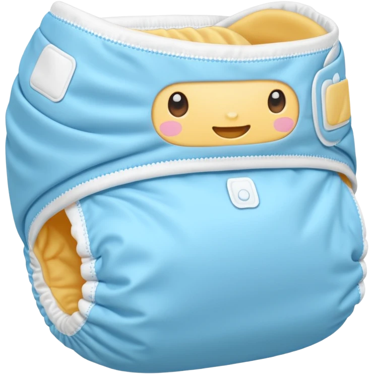 baby diaper blue inside emoji