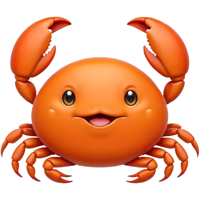 cute crab kawaii baby chubby emoji