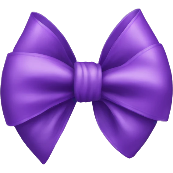 Purple bow emoji
