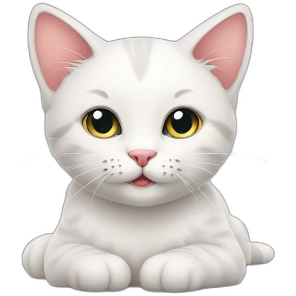 Sweet cat love emoji