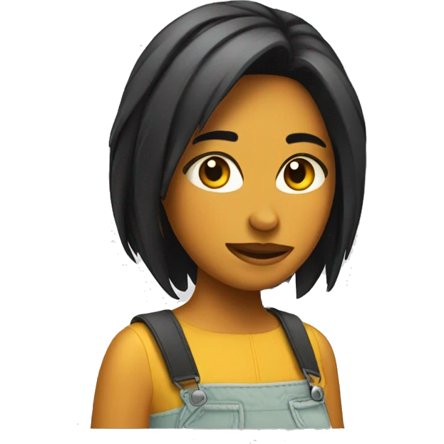chica rezado emoji