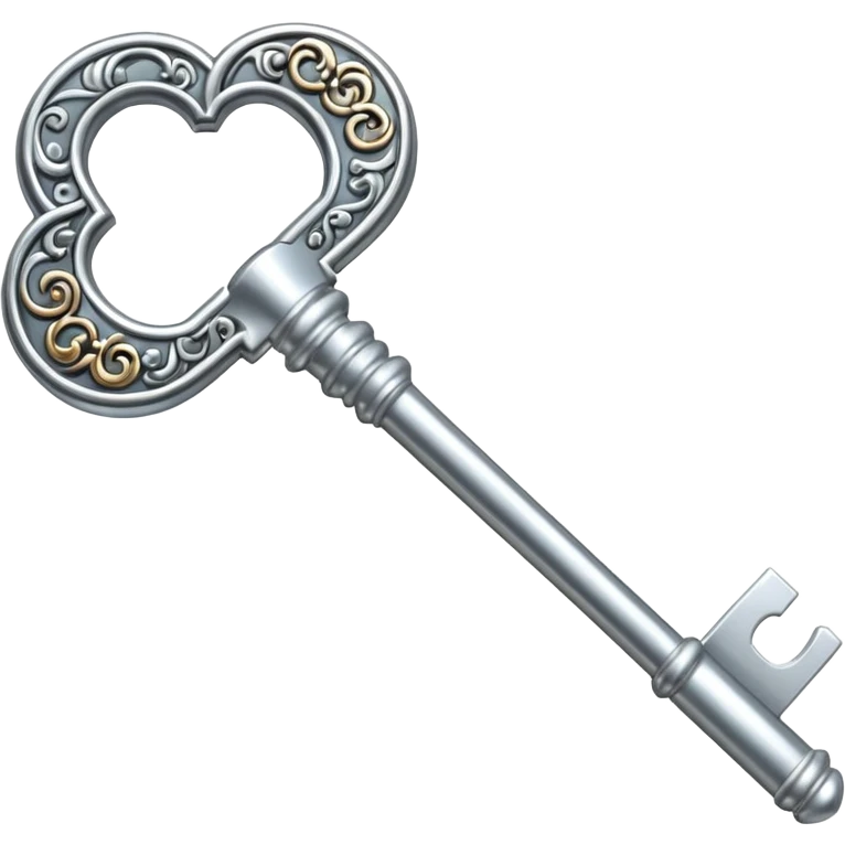 silver key emoji