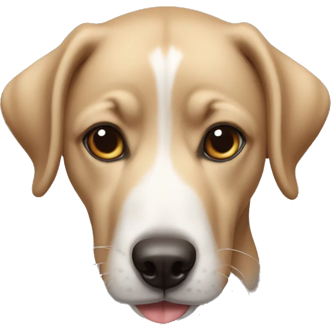 Perro con la lengua fuera emoji