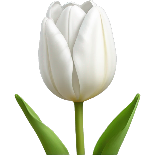 White tulip  emoji