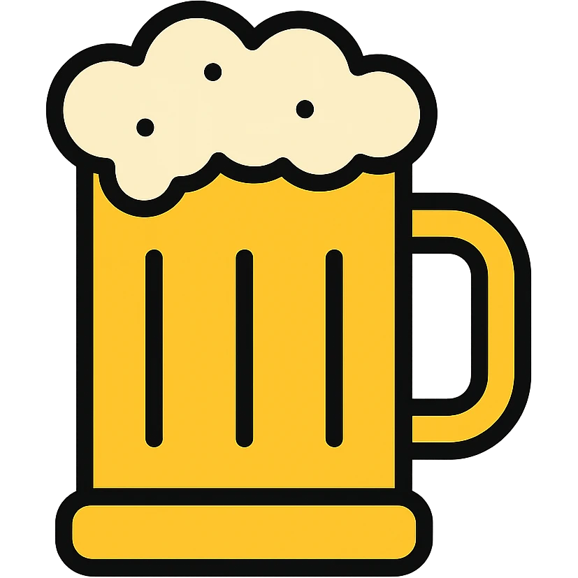 colored beer mug icon emoji