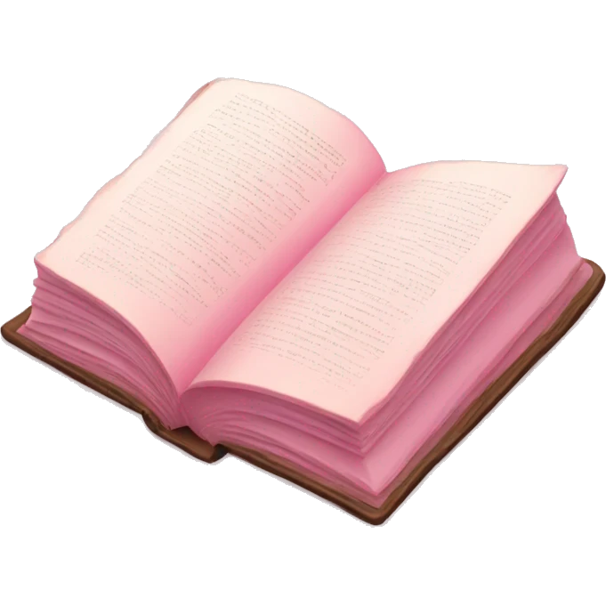 light-pink book opened emoji